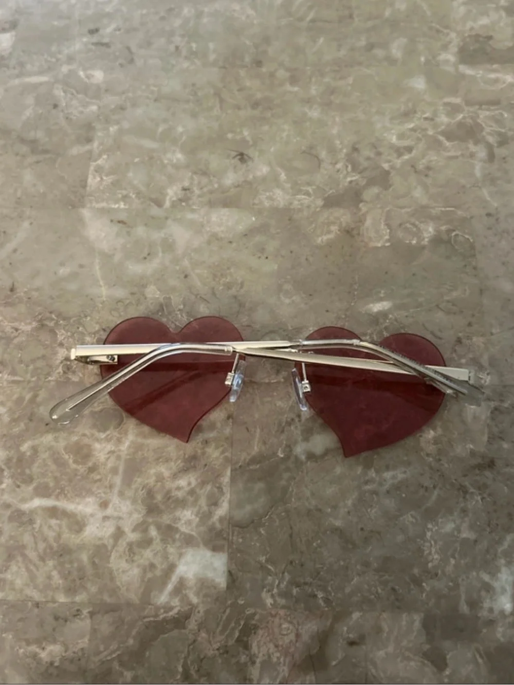 Target Pink Heart-Shaped Sunglasses